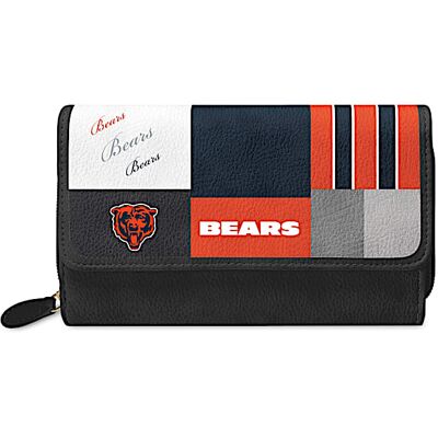 The Bradford Exchange For The Love Of The Game NFL Chicago Bears Patchwork Wallet The Bradford Exchange For The Love Of The Game NFL Chicago Bears Patchwork Wallet