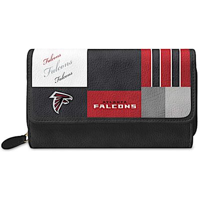 The Bradford Exchange For The Love Of The Game NFL Atlanta Falcons Patchwork Wallet The Bradford Exchange For The Love Of The Game NFL Atlanta Falcons Patchwork Wallet