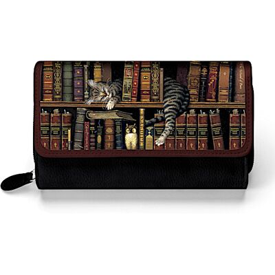 The Bradford Exchange Classic Tails Women's Trifold Wallet Featuring Charles Wysocki Cat Art The Bradford Exchange Classic Tails Women's Trifold Wallet Featuring Charles Wysocki Cat Art