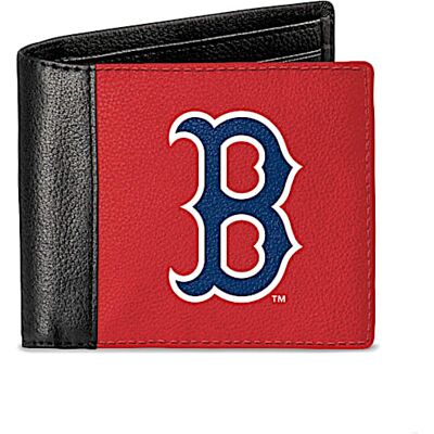 The Bradford Exchange Boston Red Sox Men's RFID Blocking Leather Wallet The Bradford Exchange Boston Red Sox Men's RFID Blocking Leather Wallet