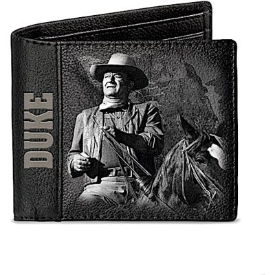 The Bradford Exchange John Wayne Movie Art RFID Blocking Leather Wallet The Bradford Exchange John Wayne Movie Art RFID Blocking Leather Wallet