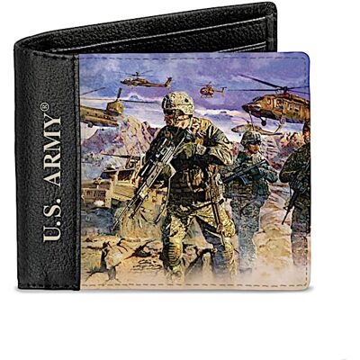 The Bradford Exchange James Dietz U.S. Army Men's RFID Blocking Leather Wallet The Bradford Exchange James Dietz U.S. Army Men's RFID Blocking Leather Wallet