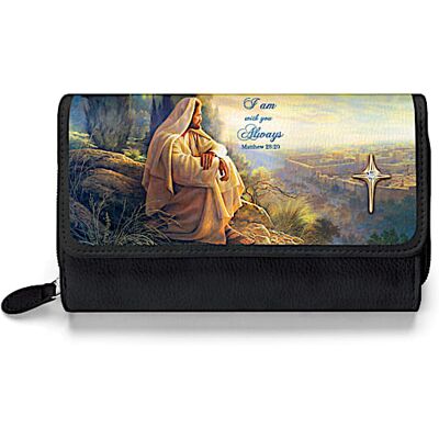 The Bradford Exchange Greg Olsen I Am With You Always Trifold Wallet The Bradford Exchange Greg Olsen I Am With You Always Trifold Wallet