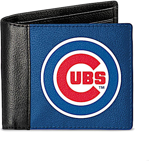 The Bradford Exchange Chicago Cubs Men's RFID Blocking Leather Wallet