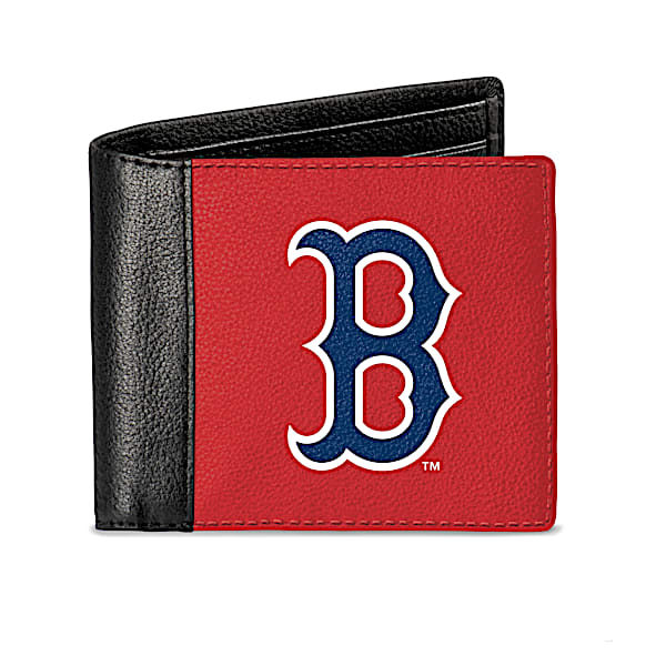 The Bradford Exchange Boston Red Sox Men's RFID Blocking Leather Wallet