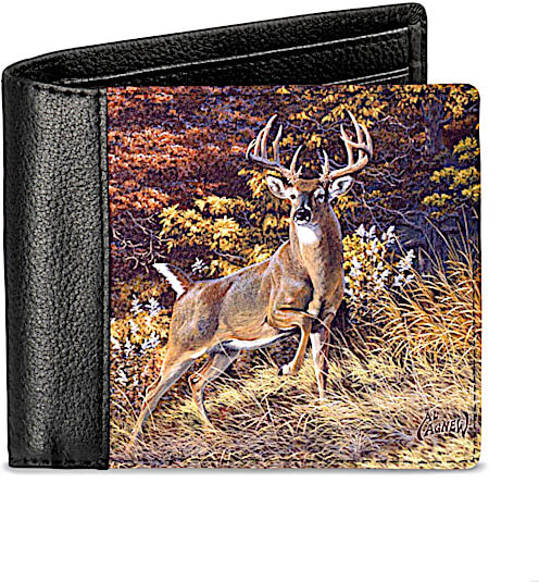 The Bradford Exchange Al Agnew Mighty Buck Men's RFID Blocking Leather Wallet