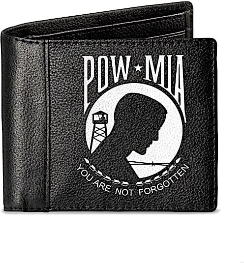 The Bradford Exchange Never Forgotten RFID Blocking POW And MIA Tribute Wallet