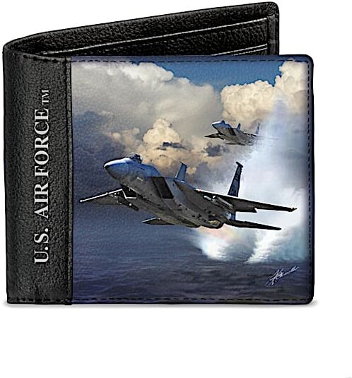 The Bradford Exchange Ken Chandler U.S. Air Force RFID Blocking Leather Wallet