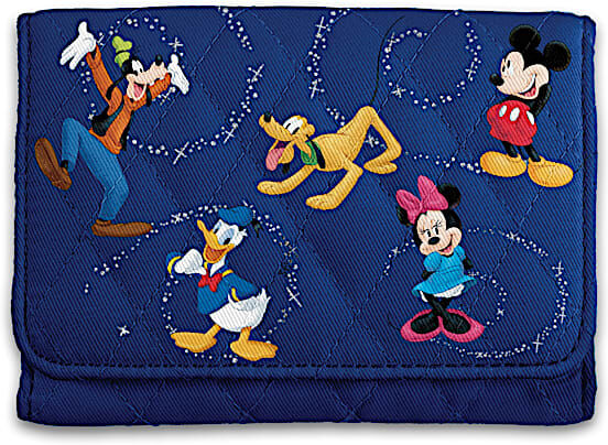 The Bradford Exchange Disney Mickey Mouse & Friends RFID Blocking Trifold Wallet