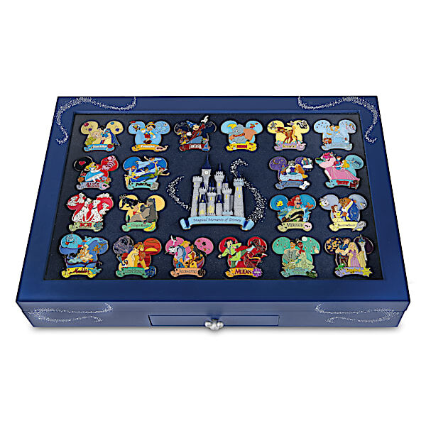The Bradford Exchange The Magical Moments Of Disney 24K Gold-Plated Pin Collection