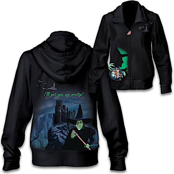 The Bradford Exchange THE WIZARD OF OZ WICKED WITCH Zip-Up Hoodie