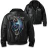 The Bradford Exchange Unleash the Spirit Men's Leather Bomber Jacket