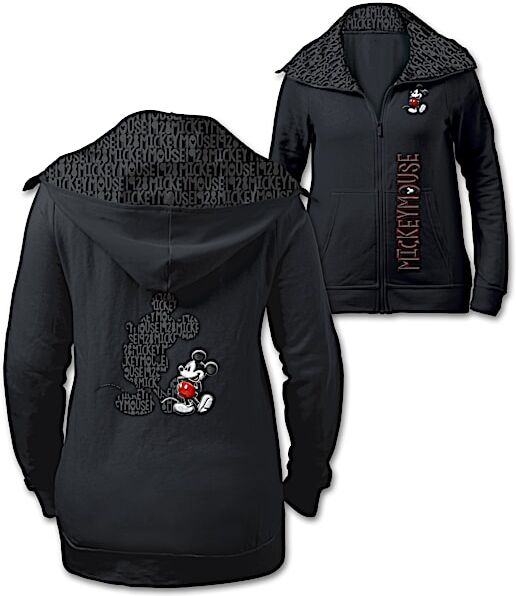 The Bradford Exchange Disney Forever Mickey Mouse Cotton-Blend Women's Hoodie