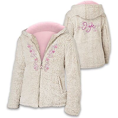 The Bradford Exchange Hope For A Cure Breast Cancer Awareness Sherpa Jacket The Bradford Exchange Hope For A Cure Breast Cancer Awareness Sherpa Jacket