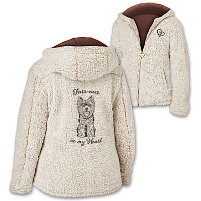 The Bradford Exchange Furr-ever In My Heart Yorkie Sherpa Jacket The Bradford Exchange Furr-ever In My Heart Yorkie Sherpa Jacket