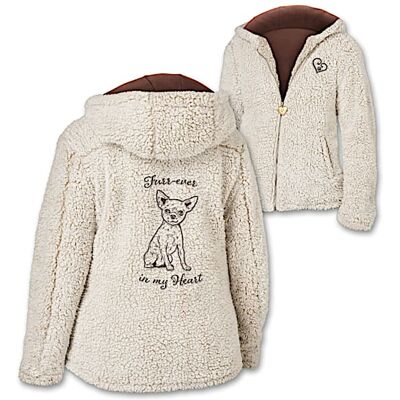 The Bradford Exchange Furr-ever In My Heart Chihuahua Sherpa Jacket The Bradford Exchange Furr-ever In My Heart Chihuahua Sherpa Jacket