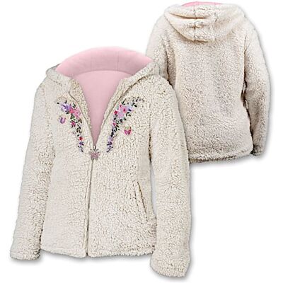 The Bradford Exchange Lena Liu Garden Path Lightweight Sherpa Jacket The Bradford Exchange Lena Liu Garden Path Lightweight Sherpa Jacket
