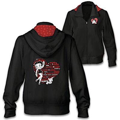 The Bradford Exchange Betty Boop Attitude Is Everything Full-Zip Women's Jacket The Bradford Exchange Betty Boop Attitude Is Everything Full-Zip Women's Jacket