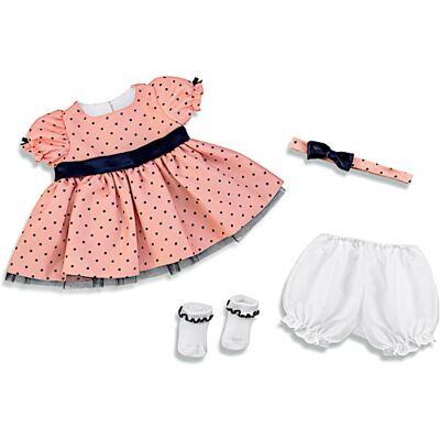 The Ashton-Drake Galleries Perfect Party Dress Polka Dot Baby Doll Outfit Set The Ashton-Drake Galleries Perfect Party Dress Polka Dot Baby Doll Outfit Set