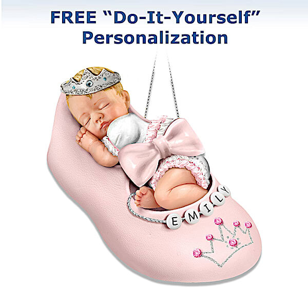The Bradford Exchange Personalizable Baby Ornament: Our Precious Little Princess