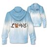 The Bradford Exchange Pup Love Tie-Dye Full-Zip Hoodie: Choose Your Breed