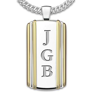 The Bradford Exchange Necklace: Always, My Grandson Personalized Dog Tag Pendant Necklace - Personalized Jewelry The Bradford Exchange Necklace: Always, My Grandson Personalized Dog Tag Pendant Necklace - Personalized Jewelry