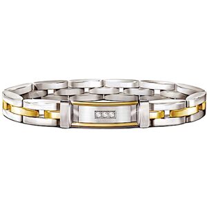 The Bradford Exchange Today, Tomorrow And Always Dear Father Personalized Diamond Stainless Steel Bracelet - Personalized Jewelry The Bradford Exchange Today, Tomorrow And Always Dear Father Personalized Diamond Stainless Steel Bracelet - Personalized Jewelry