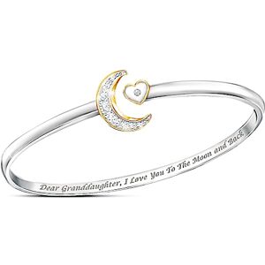The Bradford Exchange I Love You To The Moon And Back Granddaughter Bangle Bracelet The Bradford Exchange I Love You To The Moon And Back Granddaughter Bangle Bracelet