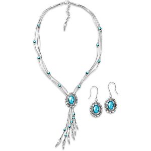 The Bradford Exchange Rio Grande Turquoise Necklace And Earrings Set The Bradford Exchange Rio Grande Turquoise Necklace And Earrings Set