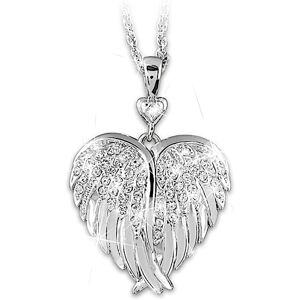 The Bradford Exchange Guardian Angel Crystal And Diamond Silver-Plated Locket The Bradford Exchange Guardian Angel Crystal And Diamond Silver-Plated Locket