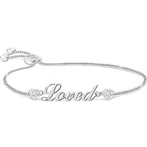 The Bradford Exchange Romantic Platinum-Plated Bracelet With Diamond Accents And Personalized With A Sculpted Love Message - Personalized Jewelry The Bradford Exchange Romantic Platinum-Plated Bracelet With Diamond Accents And Personalized With A Sculpted Love Message - Personalized Jewelry