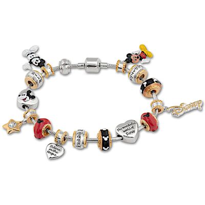 The Bradford Exchange A Disney Style Celebration: Mickey Mouse Charm Bracelet The Bradford Exchange A Disney Style Celebration: Mickey Mouse Charm Bracelet