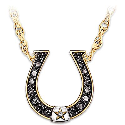 The Bradford Exchange Sapphire & Diamond Necklace: Black Beauty Spirit Of The Wild West The Bradford Exchange Sapphire & Diamond Necklace: Black Beauty Spirit Of The Wild West