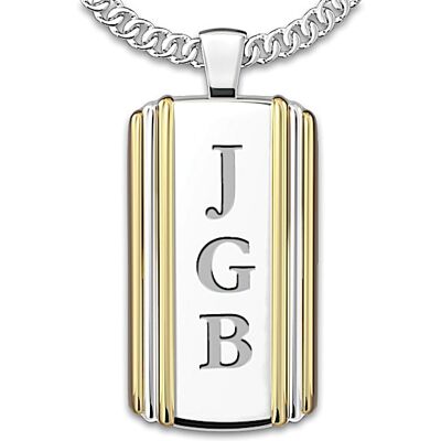 The Bradford Exchange Necklace: Always, My Grandson Personalized Dog Tag Pendant Necklace - Personalized Jewelry The Bradford Exchange Necklace: Always, My Grandson Personalized Dog Tag Pendant Necklace - Personalized Jewelry