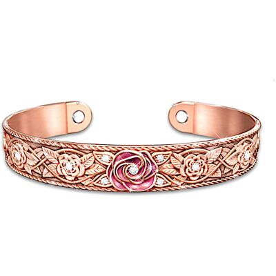 The Bradford Exchange Nature's Healing Beauty Floral Copper Cuff Women's Bracelet The Bradford Exchange Nature's Healing Beauty Floral Copper Cuff Women's Bracelet