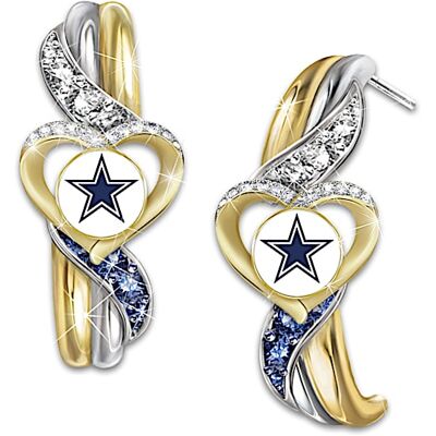 The Bradford Exchange Dallas Cowboys Pride Women's Pierced Earrings The Bradford Exchange Dallas Cowboys Pride Women's Pierced Earrings