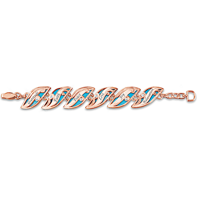 The Bradford Exchange Serene Breeze Copper Bracelet With Swarovski Crystals The Bradford Exchange Serene Breeze Copper Bracelet With Swarovski Crystals