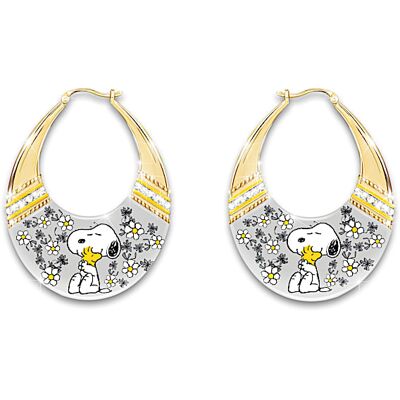 The Bradford Exchange PEANUTS Snoopy & Woodstock Earrings With Crystals The Bradford Exchange PEANUTS Snoopy & Woodstock Earrings With Crystals