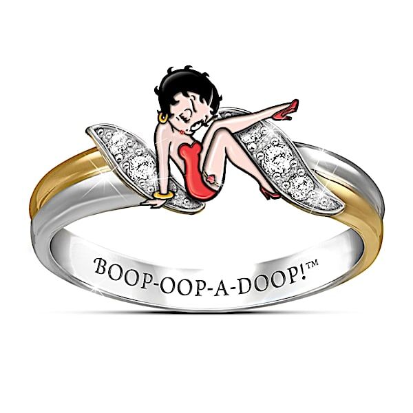 The Bradford Exchange Betty Boop 18K Gold-Plated Ring