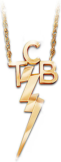 The Bradford Exchange TCB 18K Gold-Plated Necklace Inspired By An Elvis Original