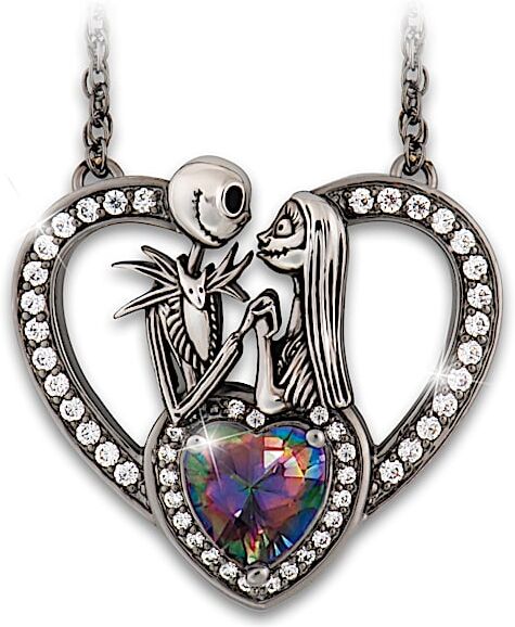 The Bradford Exchange The Nightmare Before Christmas Mystic Topaz Pendant Necklace