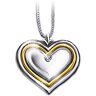 The Bradford Exchange Dear Daughter-In-Law Heart Shaped Diamond Pendant Necklace