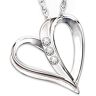 The Bradford Exchange From Dad: My Daughter, My Heart, My Love 3-Diamond Pendant Necklace