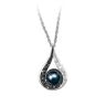 The Bradford Exchange Diamond And Cultured Black Pearl Pendant Necklace: Luminous Reflections