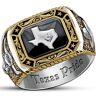 The Bradford Exchange Spirit Of Texas Diamond Men's Ring