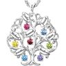 The Bradford Exchange Personalized Birthstone Family Tree Pendant Necklace: Family of Love - Personalized Jewelry