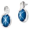 The Bradford Exchange Sky Gazer Created Sapphire And Genuine Topaz Earrings