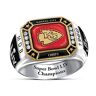 The Bradford Exchange Kansas City Chiefs Super Bowl LIV Men's Personalized Commemorative NFL Fan Ring - Personalized Jewelry