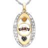 The Bradford Exchange For The Love Of The Game San Francisco Giants Crystal Pendant Necklace