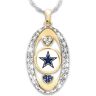 The Bradford Exchange For the Love of the Game NFL Dallas Cowboys Women's Crystal Necklace